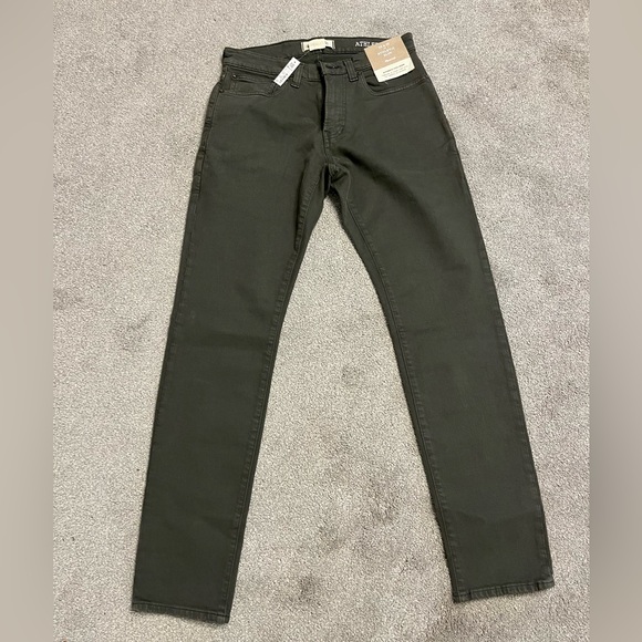 NWT Madewell Garment-Dyed Athletic Slim Jeans, 29x30, Deep Green - Picture 6 of 6